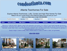Tablet Screenshot of condoatlanta.com